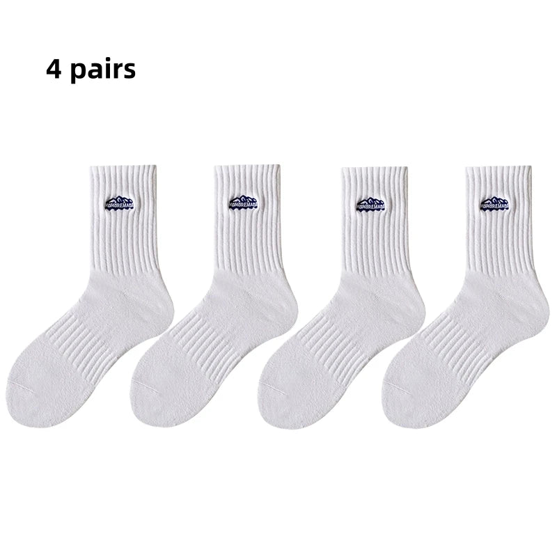 Erkek Retro Orta Boy Çorap (4'lü Paket)
