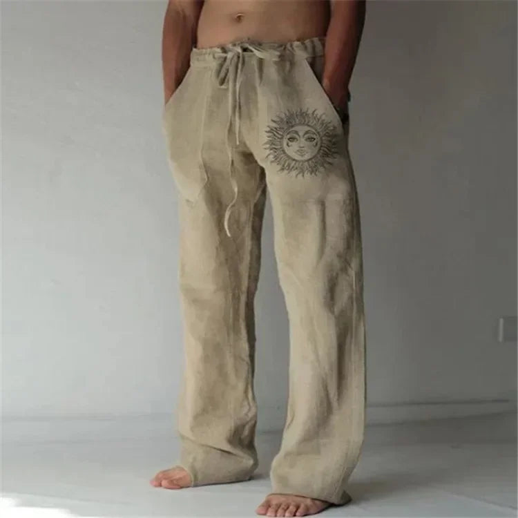ZERRA Çiçek Baskılı Oversize Jogger