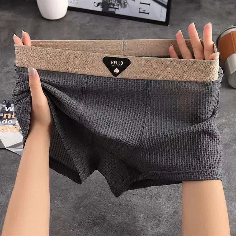 Erkek İpek Boxer Büyük Beden (4'lü Paket)