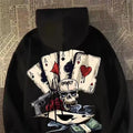 ZERRA İskelet Baskılı Oversize Hoodie