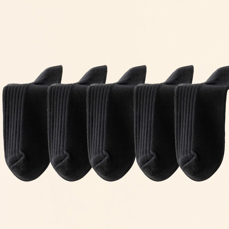 Erkek Pamuklu Çizgili Çorap (5'li Paket)