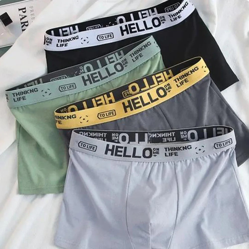 Erkek Boxer Şort (4'lü Paket)