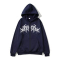 ZERRA Y2K Grafik Fermuarlı Hoodie