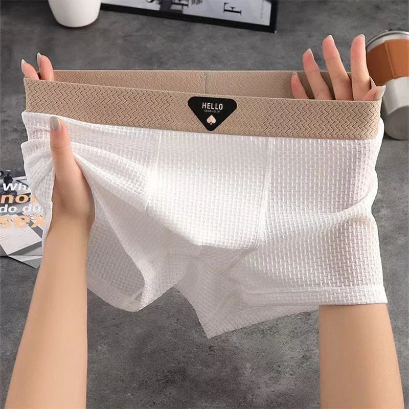 Erkek İpek Boxer Büyük Beden (4'lü Paket)