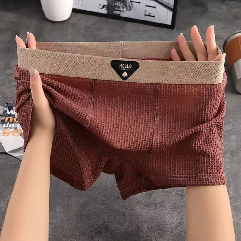 Erkek İpek Boxer Büyük Beden (4'lü Paket)