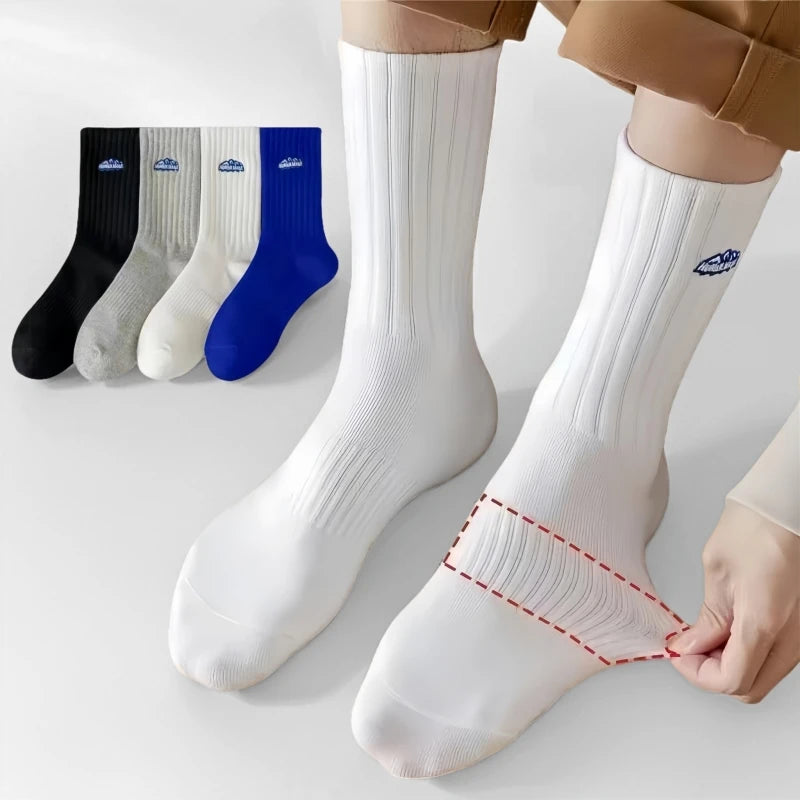 Erkek Retro Orta Boy Çorap (4'lü Paket)