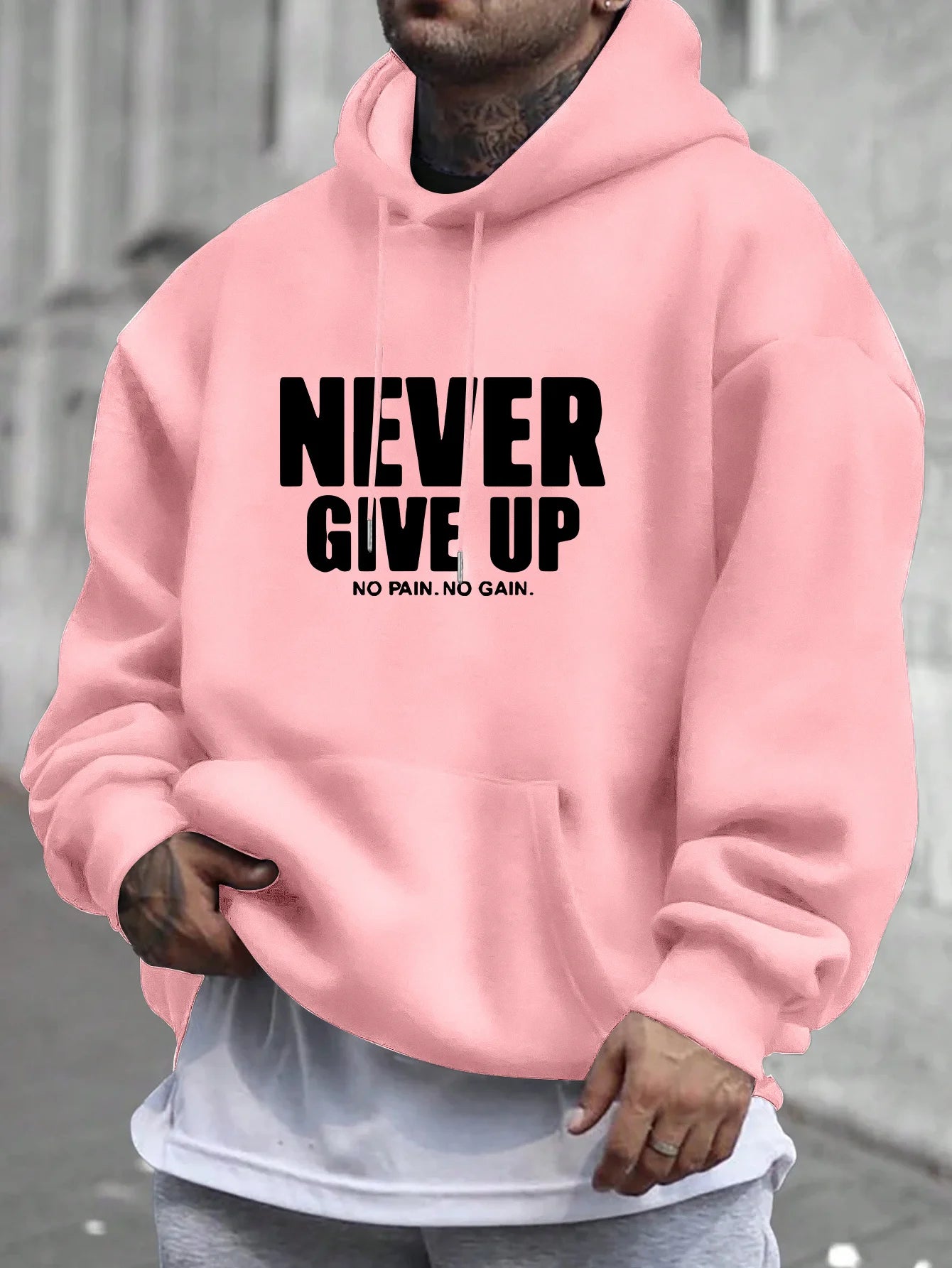 ZERRA "Never Give Up" Polar Hoodie
