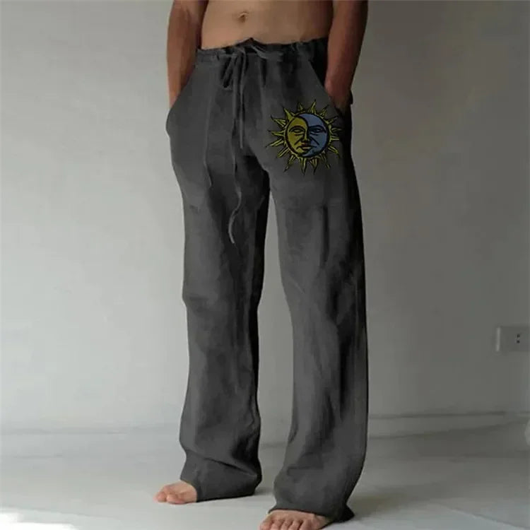 ZERRA Çiçek Baskılı Oversize Jogger